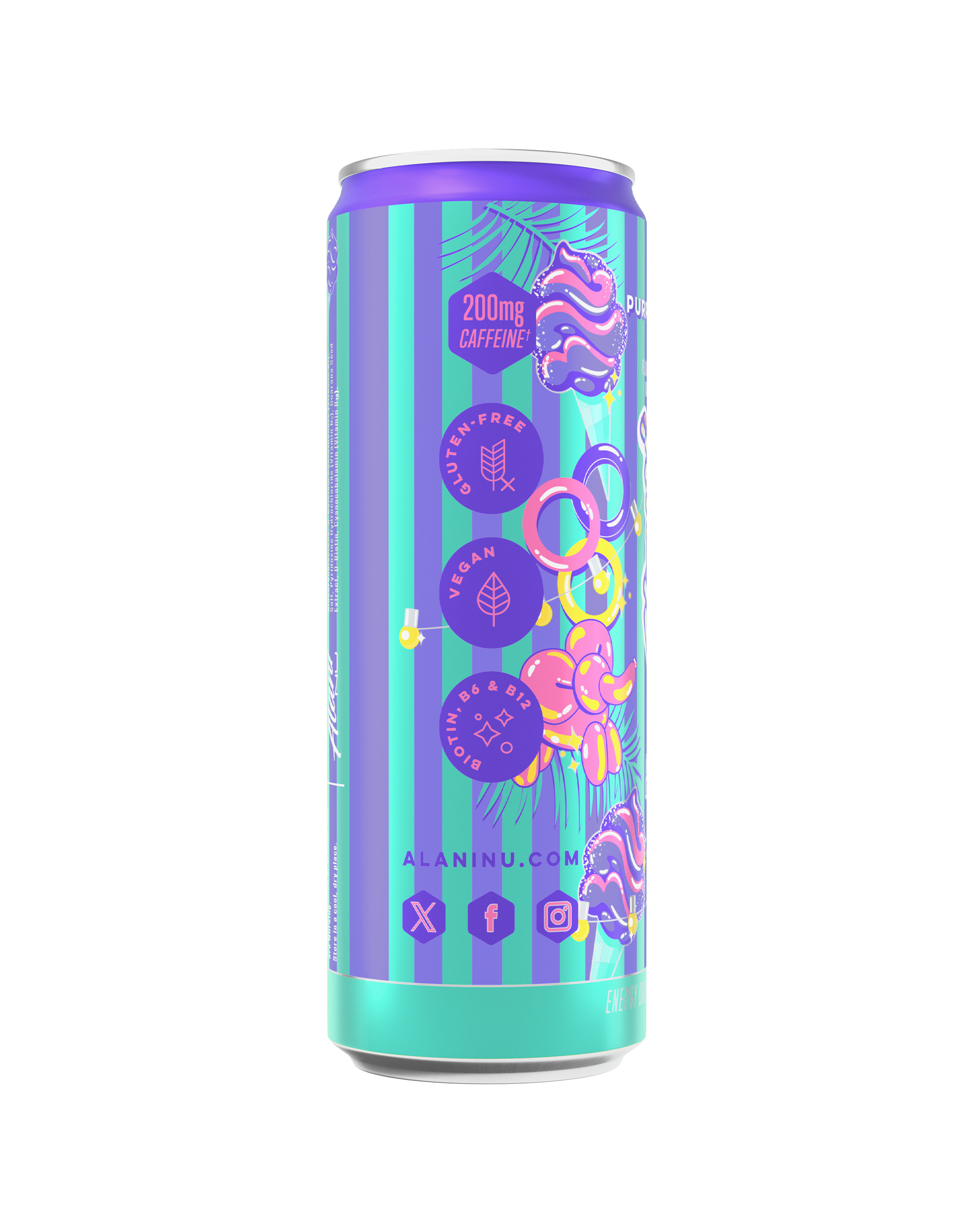 Energy Drink - Purple Cotton Candy - Active Day Protein Drink