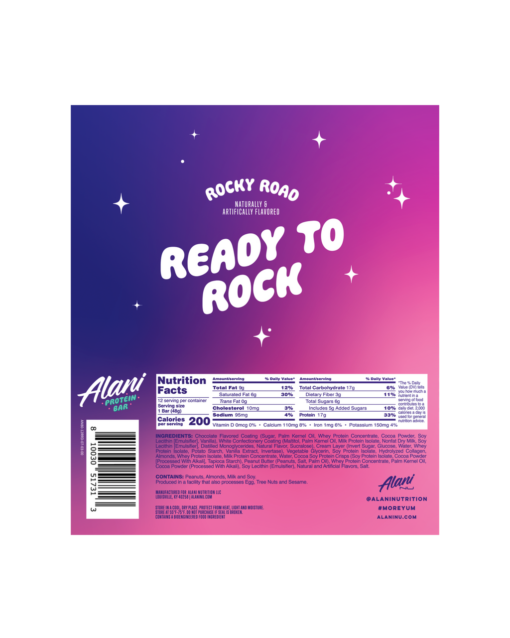Protein Bar - Rocky Road - Pantry Ready Canned Energy Drink