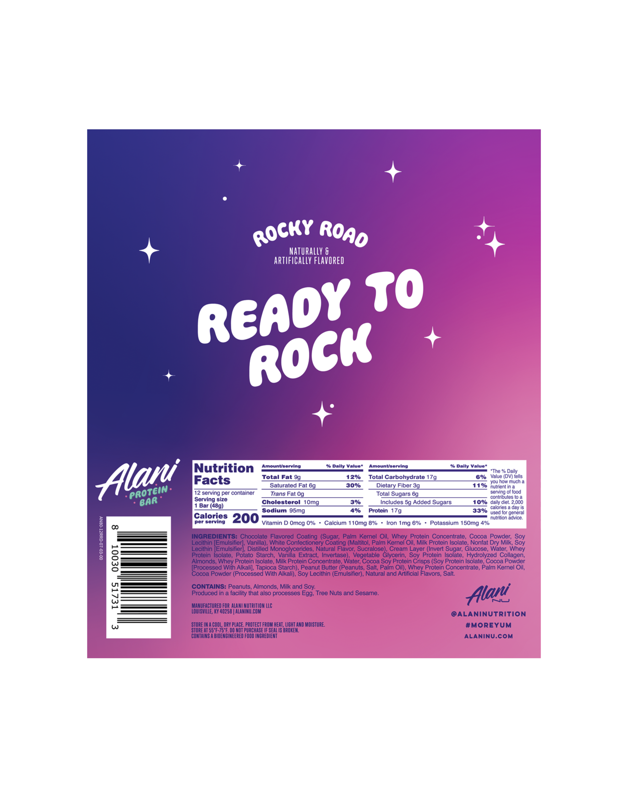 Protein Bar - Rocky Road - Pantry Ready Canned Energy Drink