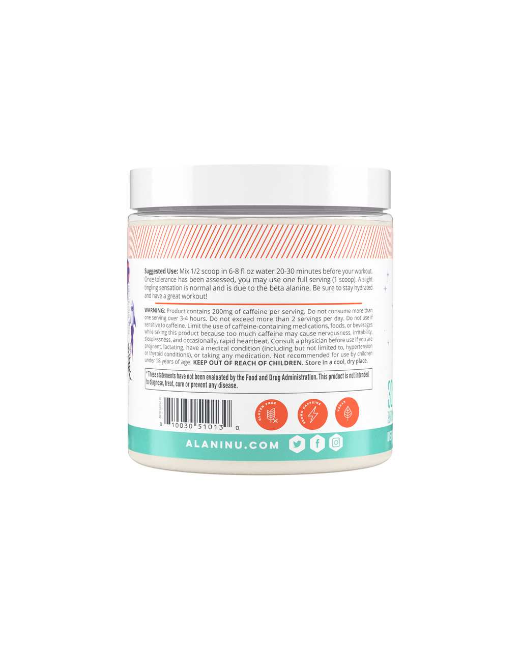 Pre-Workout - Galaxy Lemonade - Simple Powder Drink Mix