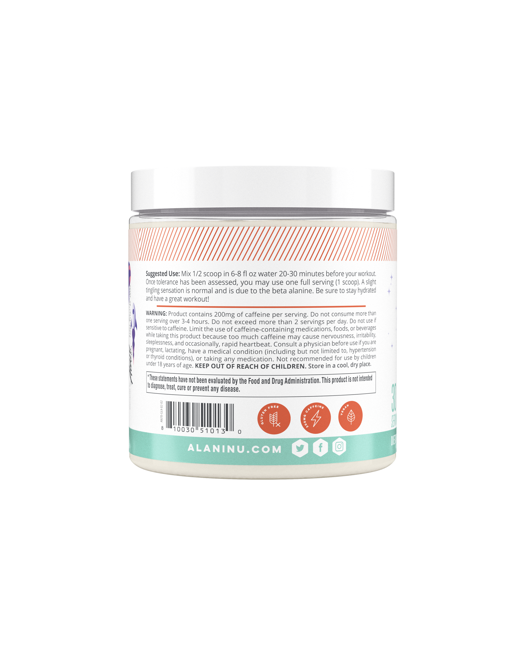 Pre-Workout - Galaxy Lemonade - Simple Powder Drink Mix