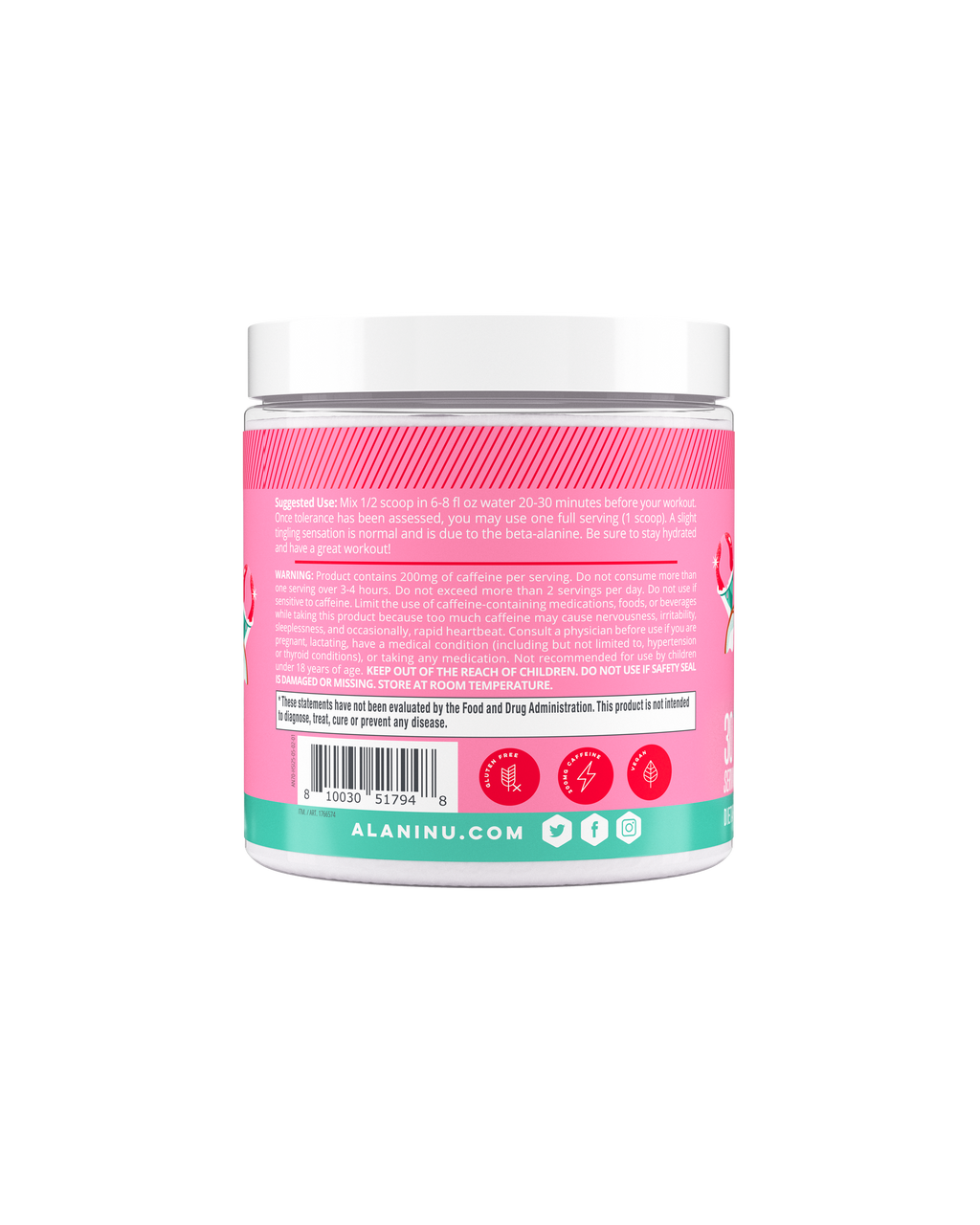 Pre-Workout - Hawaiian Shaved Ice - Can Ready Flavor Drink