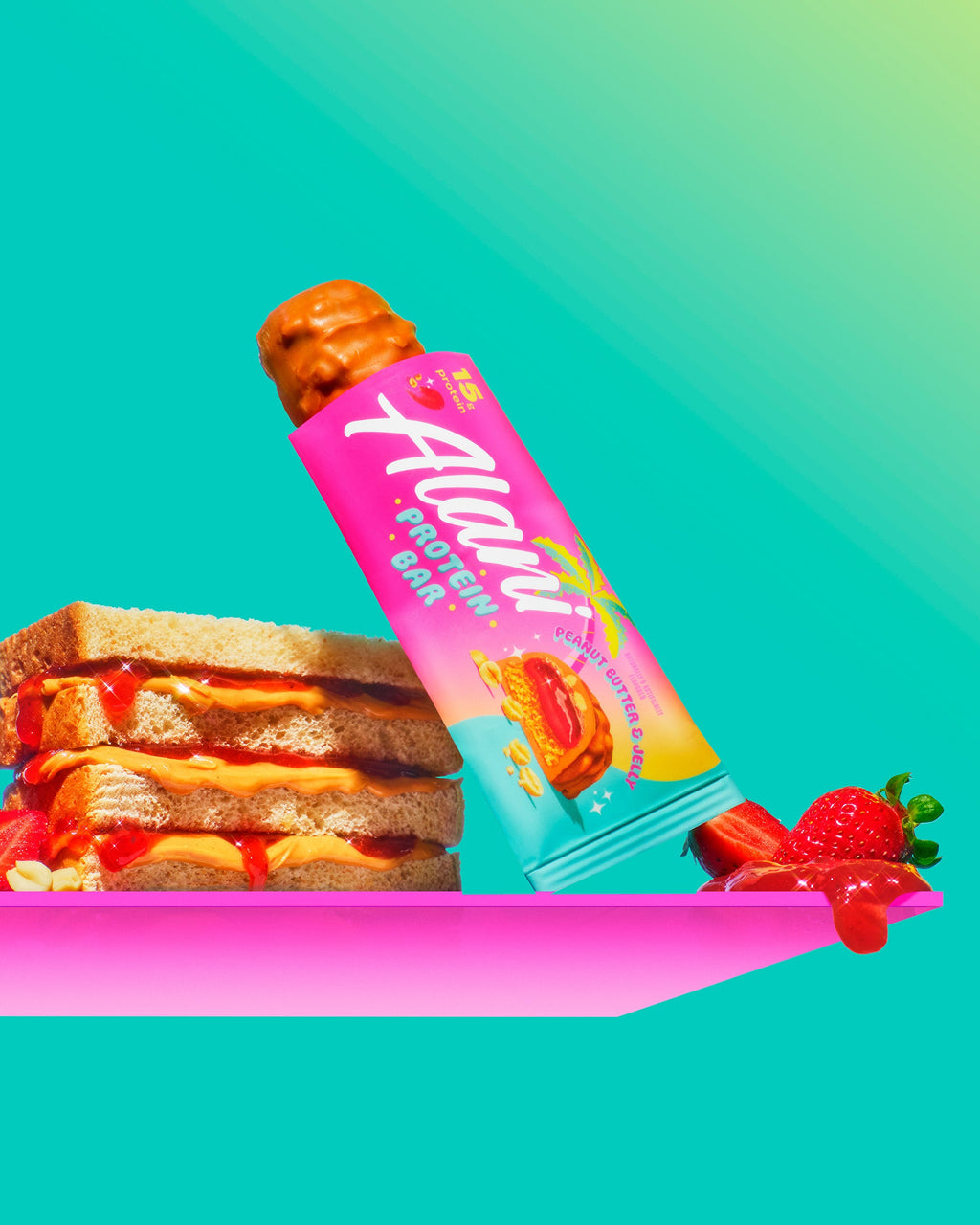 Protein Bar - Peanut Butter & Jelly - Can Ready Shaker Cup Drink