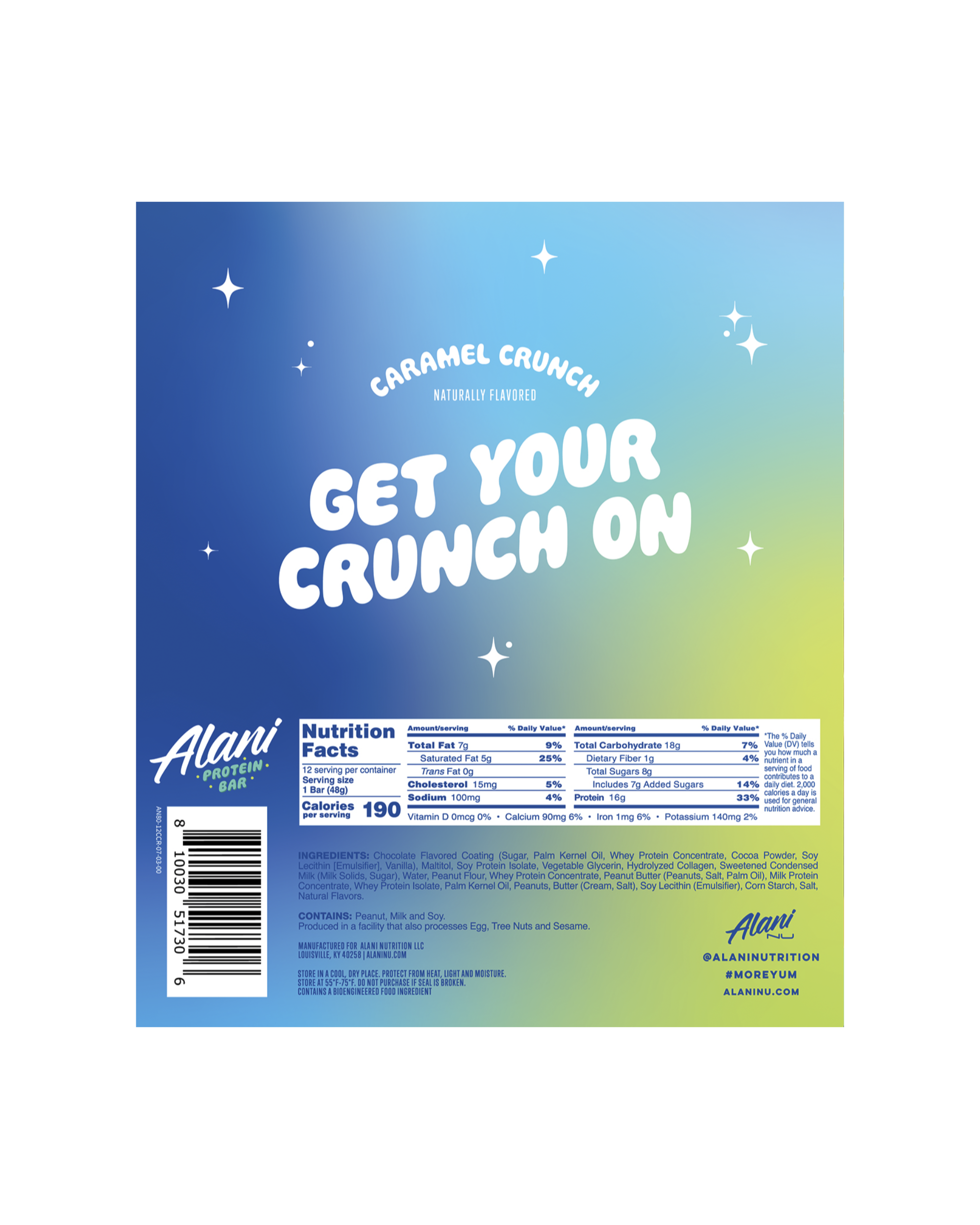 Protein Bar - Caramel Crunch - Travel Ready Sparkling Energy Drink
