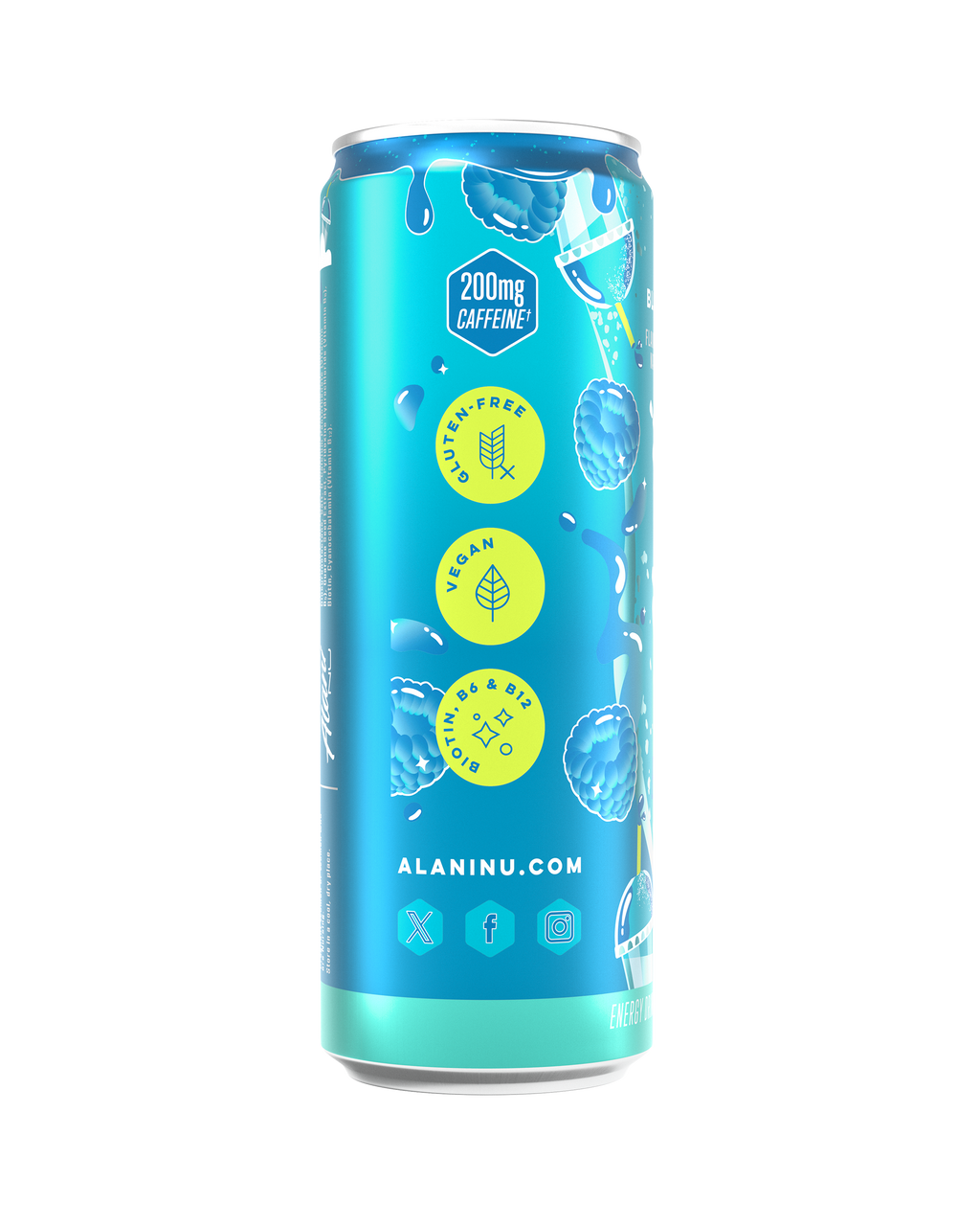 Energy Drink - Blue Slush - Anytime Fruit Flavor Drink
