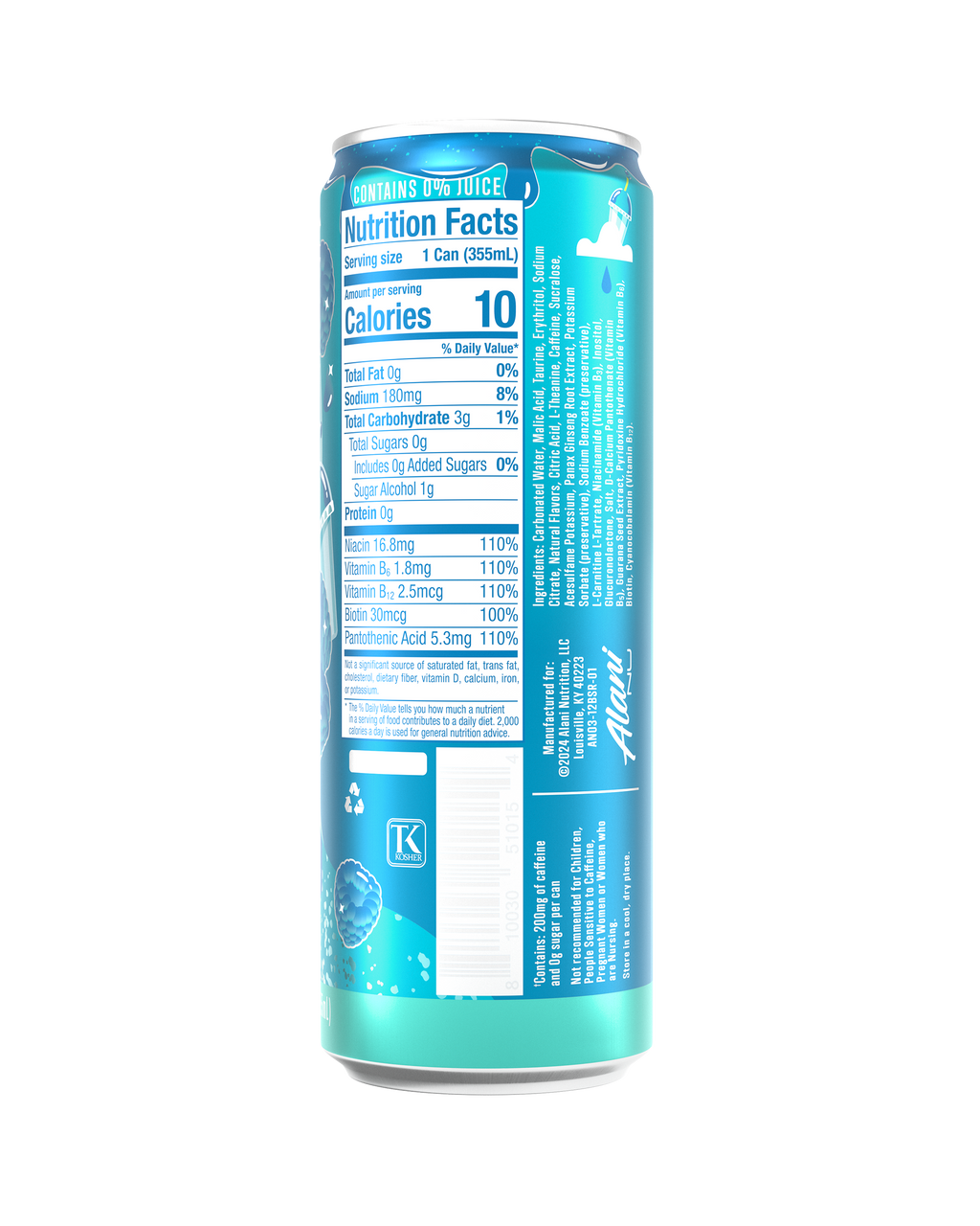 Energy Drink - Blue Slush - Anytime Fruit Flavor Drink