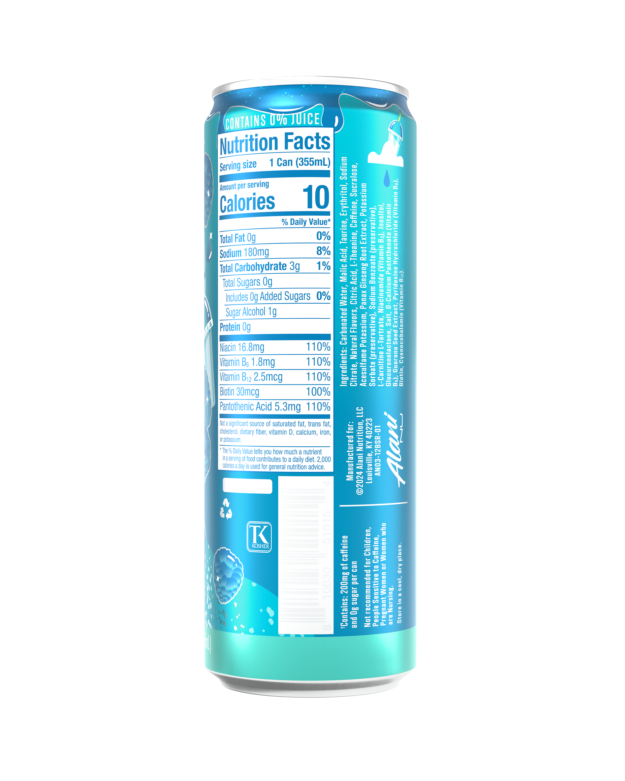Energy Drink - Blue Slush - Anytime Fruit Flavor Drink