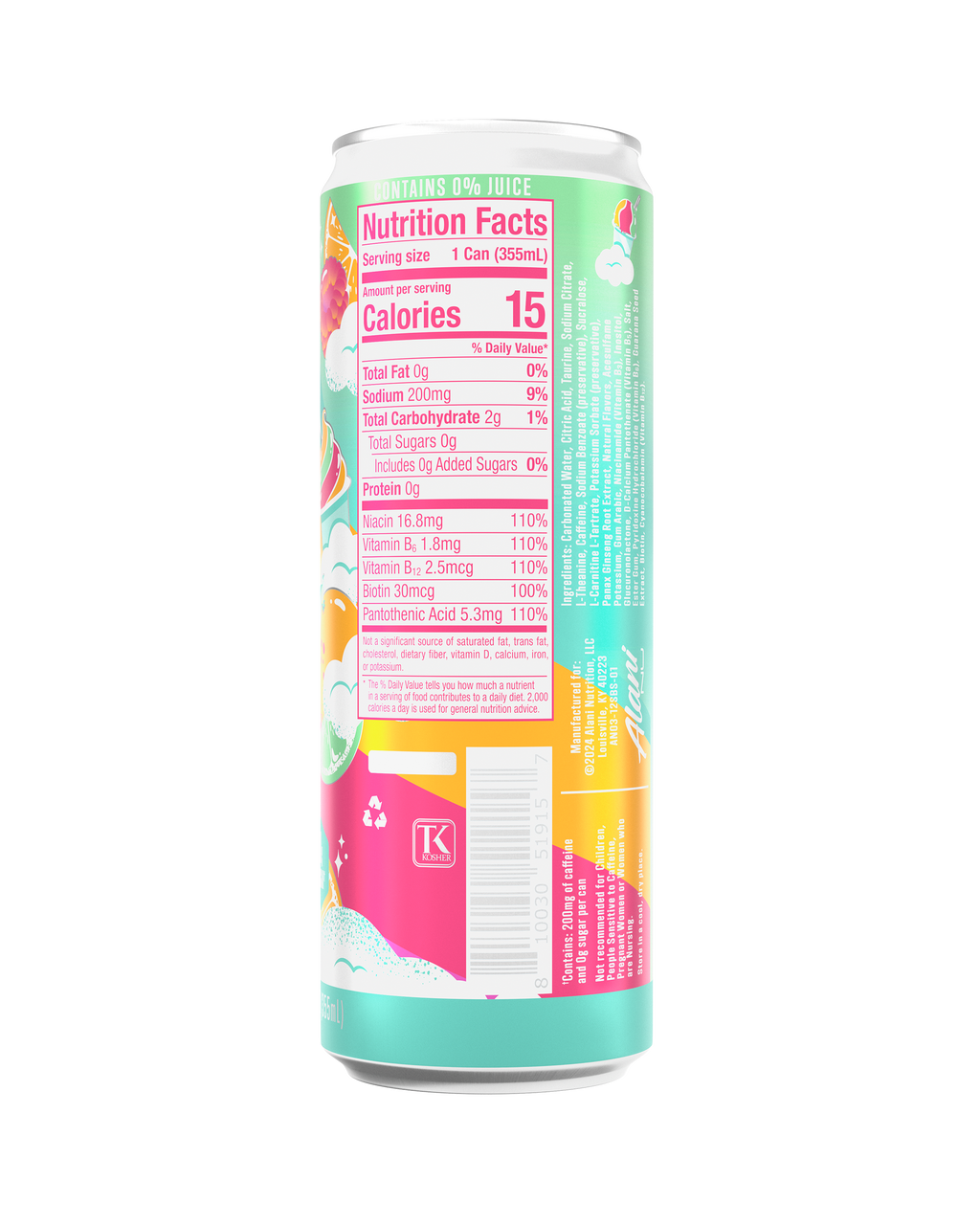 Energy Drink - Sherbet Swirl - Chilled Protein Shake
