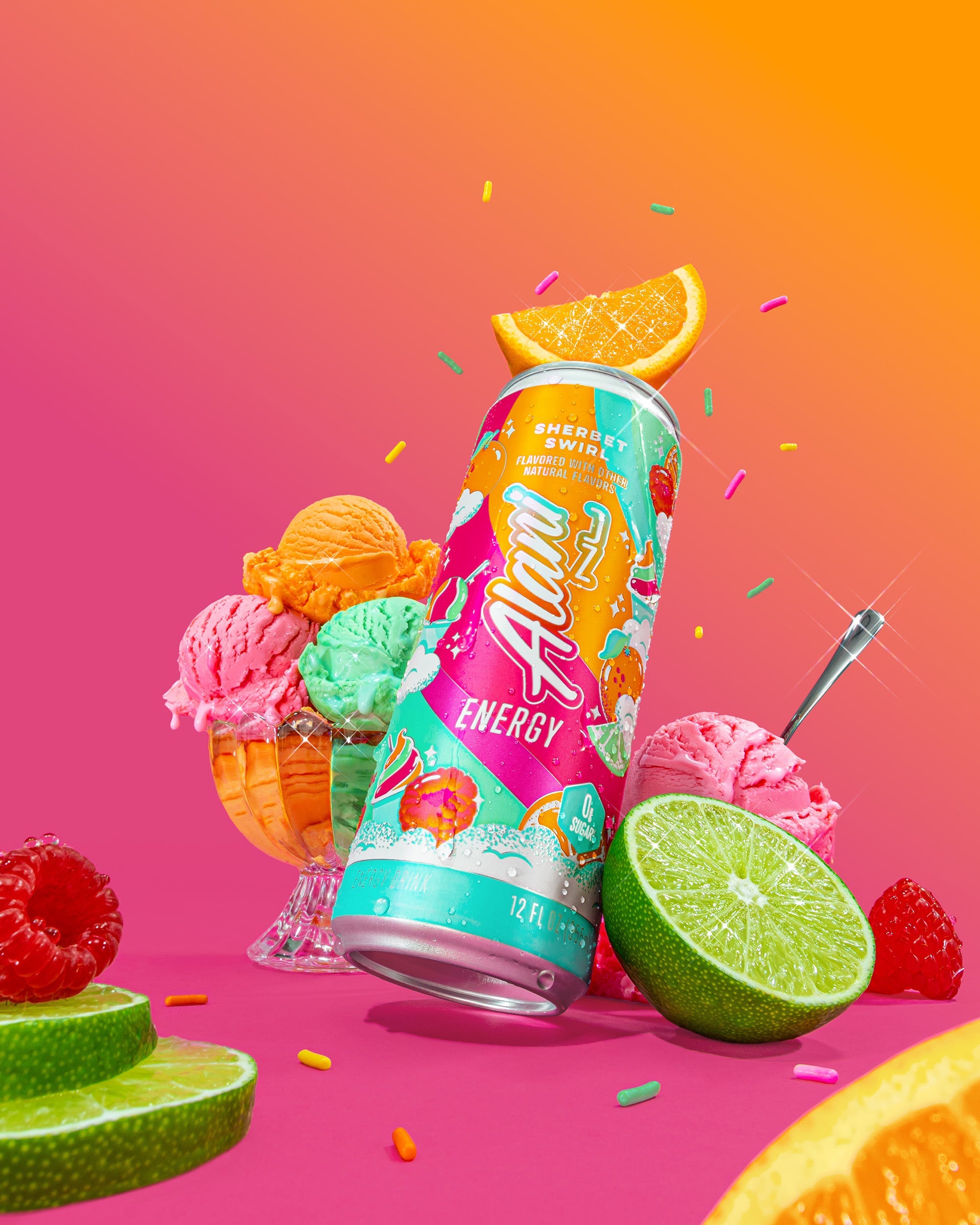 Energy Drink - Sherbet Swirl - Chilled Protein Shake
