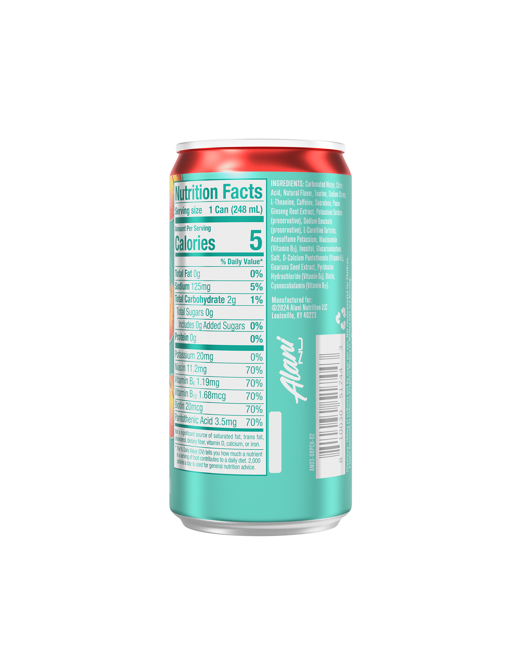 Mini Energy - Juicy Peach - Refreshing Fruit Flavor Drink